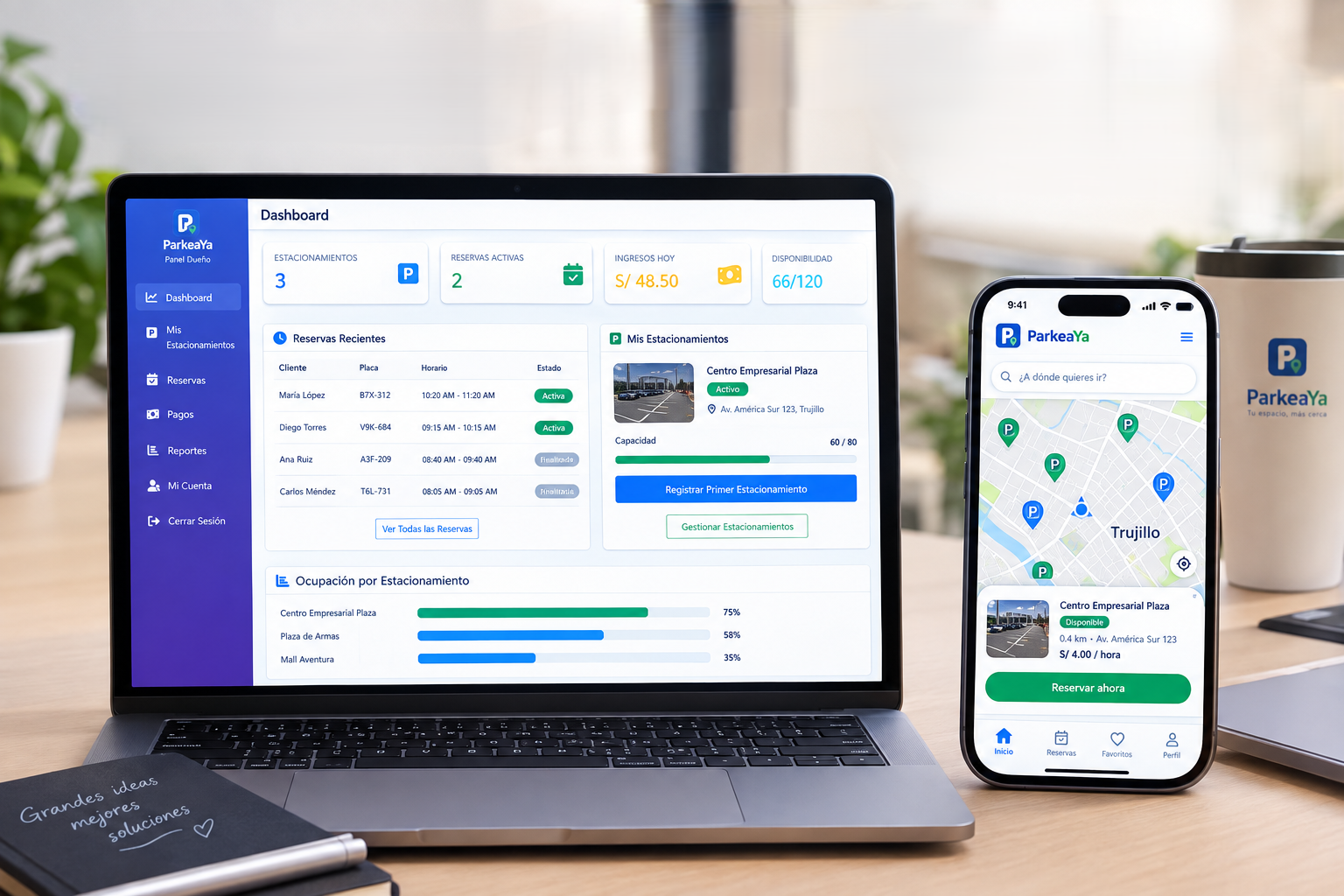 App de reserva de estacionamientos